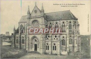 Old Postcard Basilica of N D Good News of Rennes inaugurated March 24, 1904