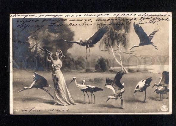 034555 BALLET Dancer LUTECE w/ STORKS Vintage PHOTO NPG