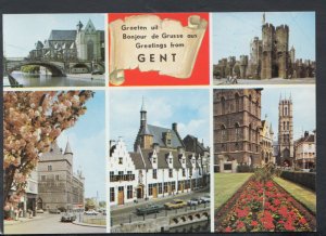 Belgium Postcard - Greetings From Ghent - Gent   RR5461 