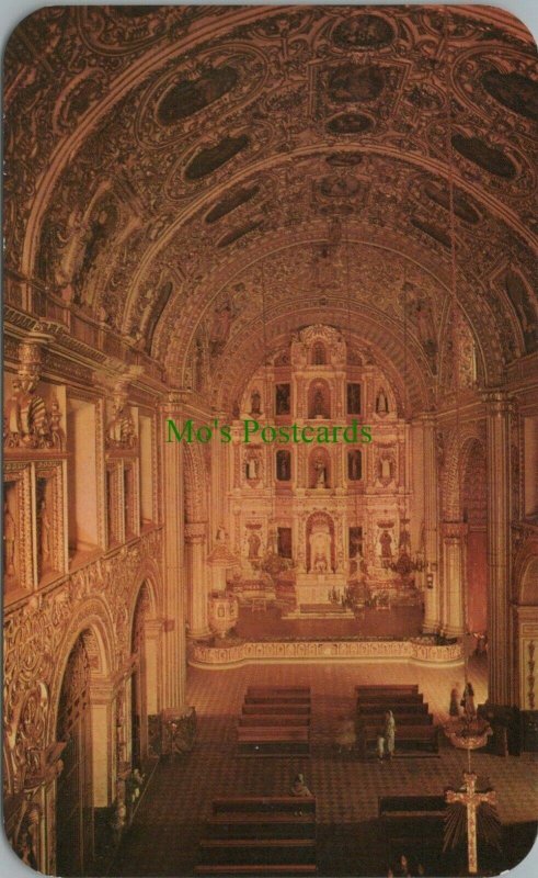 Mexico Postcard - Interior View of Santo Domingo Church, Oaxaca RS27976