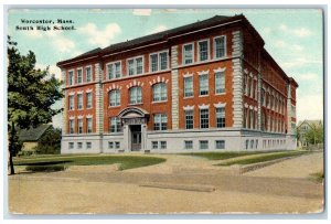 1911 South High School Worcester Massachusetts MA Antique Posted Postcard