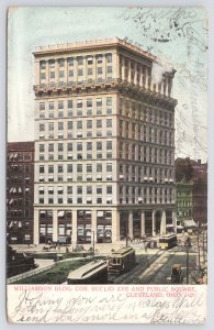 State View~Cleveland Ohio~Williamson Bldg~17-Story Built 1900~1907 UDB Postcard