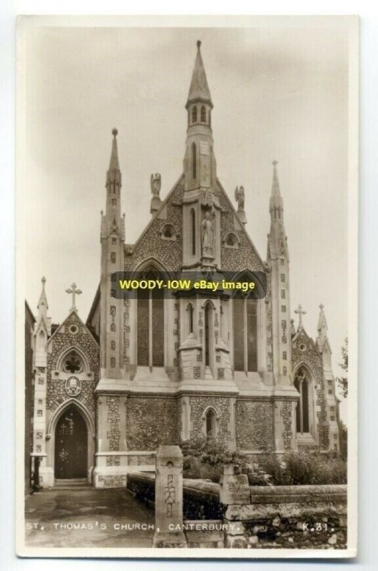 cu0146 - St Thomas's Church , Canterbury , Kent - postcard