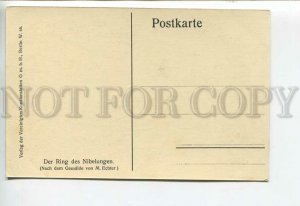 444211 ECHTER Der Ring des Nibelungen WAGNER Opera HUNT Vintage postcard