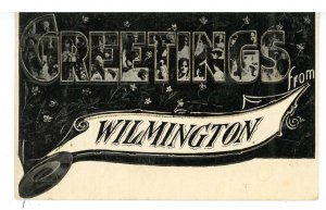 DE - Wilmington. Large Letter Greeting ca 1903