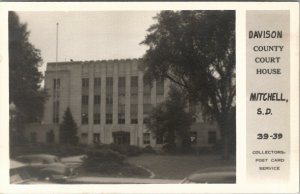 Mitchell South Dakota Davison County Courthouse RPPC Postcard V17