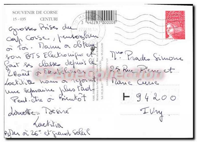 Modern Postcard Corsica Centuri