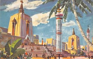 Oriental East Towers GGIE 1939 San Francisco Expo Art Painting Vintage Postcard