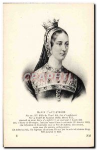 Old Postcard Marie d & # 39Angleterre Daughter of Henry VIII King of & # 39An...