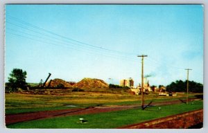 Abitibi Paper Mill, Sault Ste Marie Ontario, Vintage 1955 Postcard