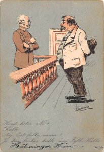 Greetings Military General Courtroom?  Comic Vintage Postcard JF685501