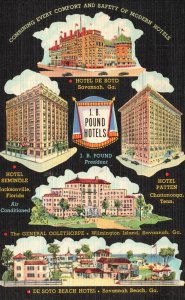 Vintage Postcard 1945 Combining Every Comfort and Safety of Modern Hotels J.B.