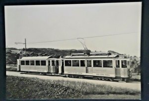 Mint Vintage Switzerland 1930 Original Forch Train Real Photo Postcard
