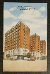 Mint Vintage Illustrated Postcard Hotel Annapolis Washington DC