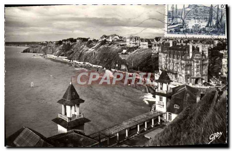 Modern Postcard Granville Beach at high tide