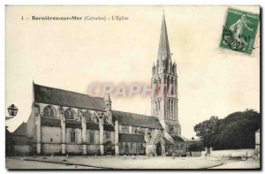 Old Postcard Bernieres sur Mer The Church