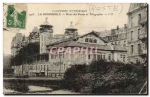 La Bourboule Old Postcard Hotel Post and Telegraphs