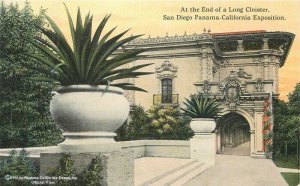 California San Diego End Cloister Panama Exposition 1915 Postcard 22-7467