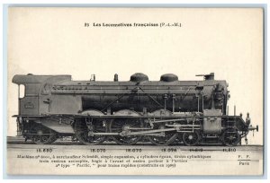 c1910 Machine no 6101 with Driver Schmidt French Locomotive Paris Postcard