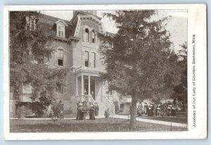 c1920's Academy Of Our Lady Of Lourdes Nun Stairway Rochester Minnesota Postcard