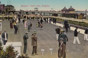 Miniature Golf Links Brighton Old Postcard