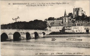 CPA MONTRICHARD-Le Pont sur le Cher l'Église (26665)