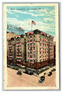 Vintage 1920's Advertising Postcard Hotel Lankershim Los Angeles California