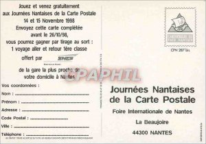 Postcard Modern Nantes La Beaujoire Park Expo 14 and November 15, 98 Journees...