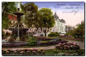 Postcard Old Dusseldorf Corneliusplatz