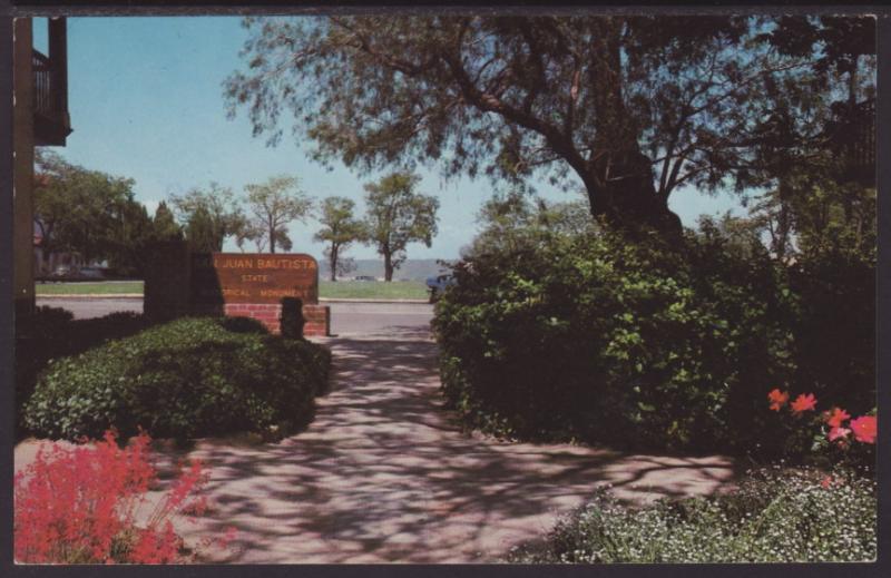 San Juan Bautista Park,CA Postcard BIN