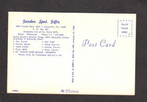 PA Garden Spot Gifts Shop Lancaster Penn Pennsylvania Postcard Dutch