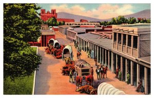 Vintage 1940s Postcard End of the Santa Fe Trail Santa Fe New Mexico