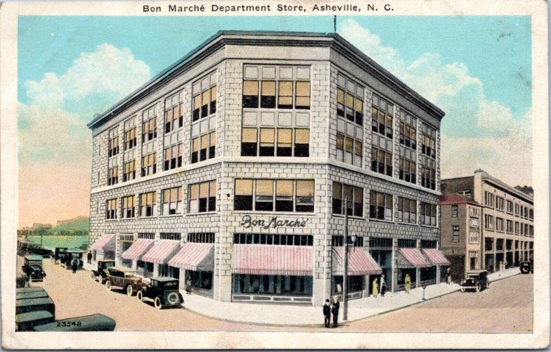 Postcard NC Asheville - Bon Marche Department Store