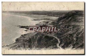 Old Postcard Val Andre Cliffs Towards Nantois