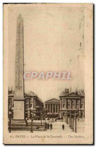 Paris - 8 - Place de la Concorde - Old Postcard