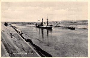 View of the Suez Canal Port Said Egypt, Egypte, Africa Unused 