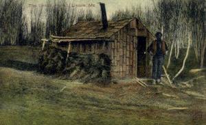 The Lincoln Hermit Lincoln ME Missing stamp postal used