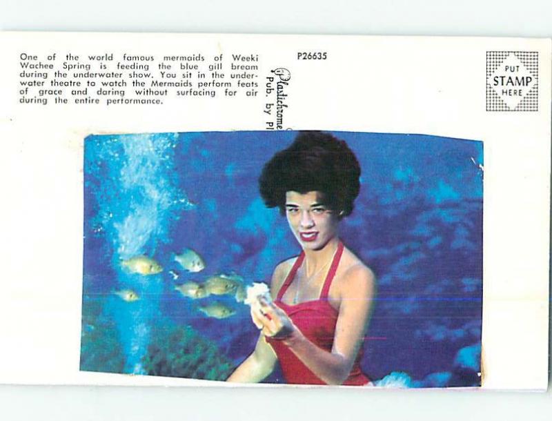 Pre-1980 Risque WEEKI WACHEE GIRL Near Tampa Florida FL hn5394