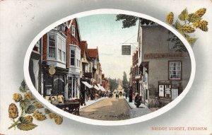 Bridge Street, Evesham, England, Great Britain, Early Postcard, Used