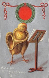 Easter Greetings Chicken 1908 