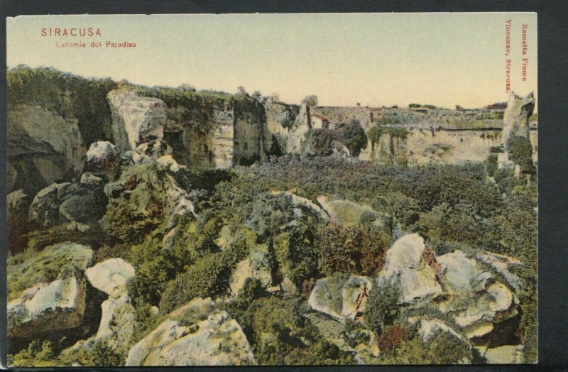 Itay Postcard - Siracusa - Latomia Del Paradiso     RS15813