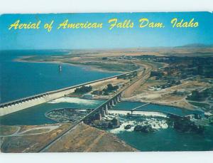 Pre-1980 DAM SCENE American Falls Idaho ID G6401