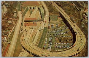 Vtg Weehawken New Jersey NJ Lincoln Tunnel Helix & Plaza Postcard