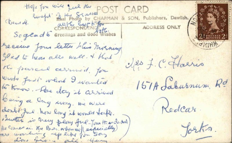 Vintage Chapman & Son RPPC Whimple DEVON Real Photo Postcard