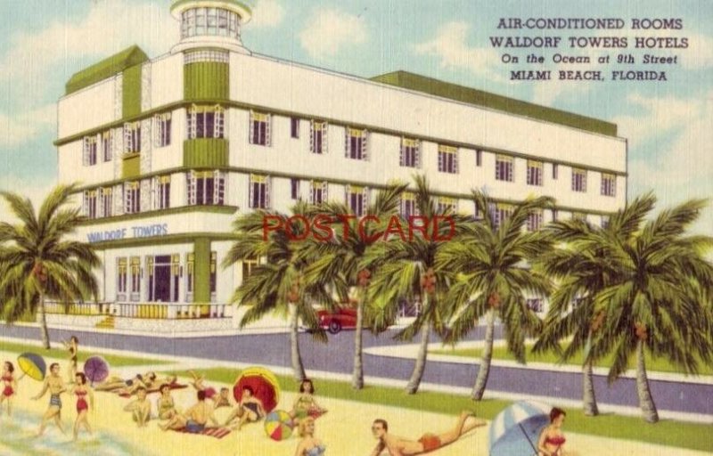 WALDORF TOWERS HOTEL on the Ocean at 9th Street MIAMI BEACH, FLORIDA