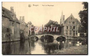 Postcard Old Bridge Beguinage of Bruges