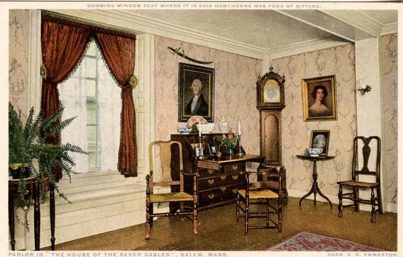 MA - Salem. House of Seven Gables. Parlor