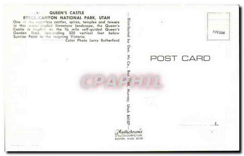 Modern Postcard Utah Colorado queen & # 39s castle