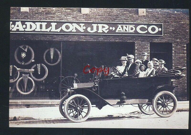 Real Photo Dillon Hudson CAR Dealer Vintage Auto Akron Ohio Postcad