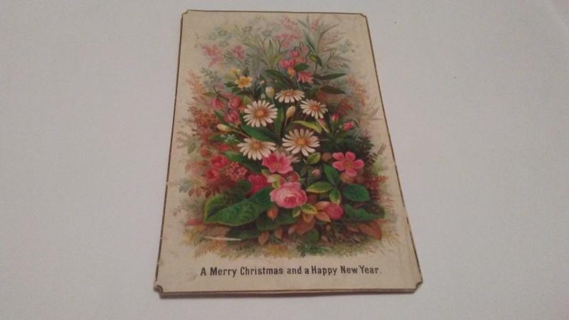 1874 CHRISTMAS POSTCARD $25 OR BEST OFFER